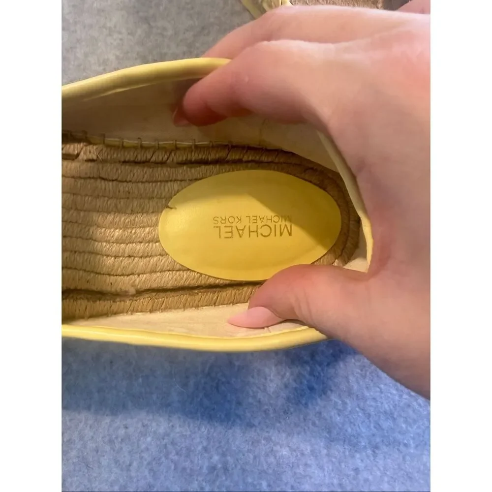 Michael Kors Hastings boho espadrilles textured logo 9.5